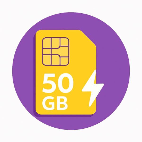 Thailand eSIM 30 Tage | 50 GB Highspeed-Daten | Sofort online 30 Tage Thailand eSIM mit 50 GB Datenvolumen - Sofort online ohne SIM-Karten Stress
