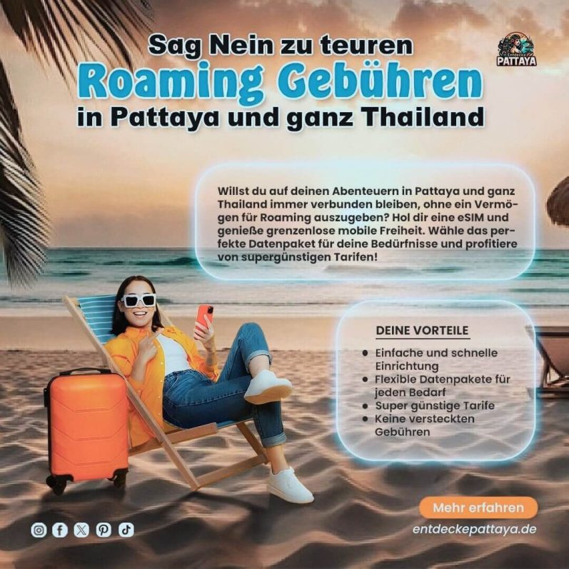 Sag Nein zu Roaming-Gebühren in Thailand - eSIM-Vorteile: einfache Einrichtung, flexible Datenpakete, günstige Tarife
