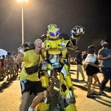 Bumblebee am Strand beim Pattaya Music Festival in Pattaya