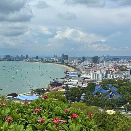 Pattaya Bucht und Stadtansicht Blick über die Bucht und Stadt von Pattaya